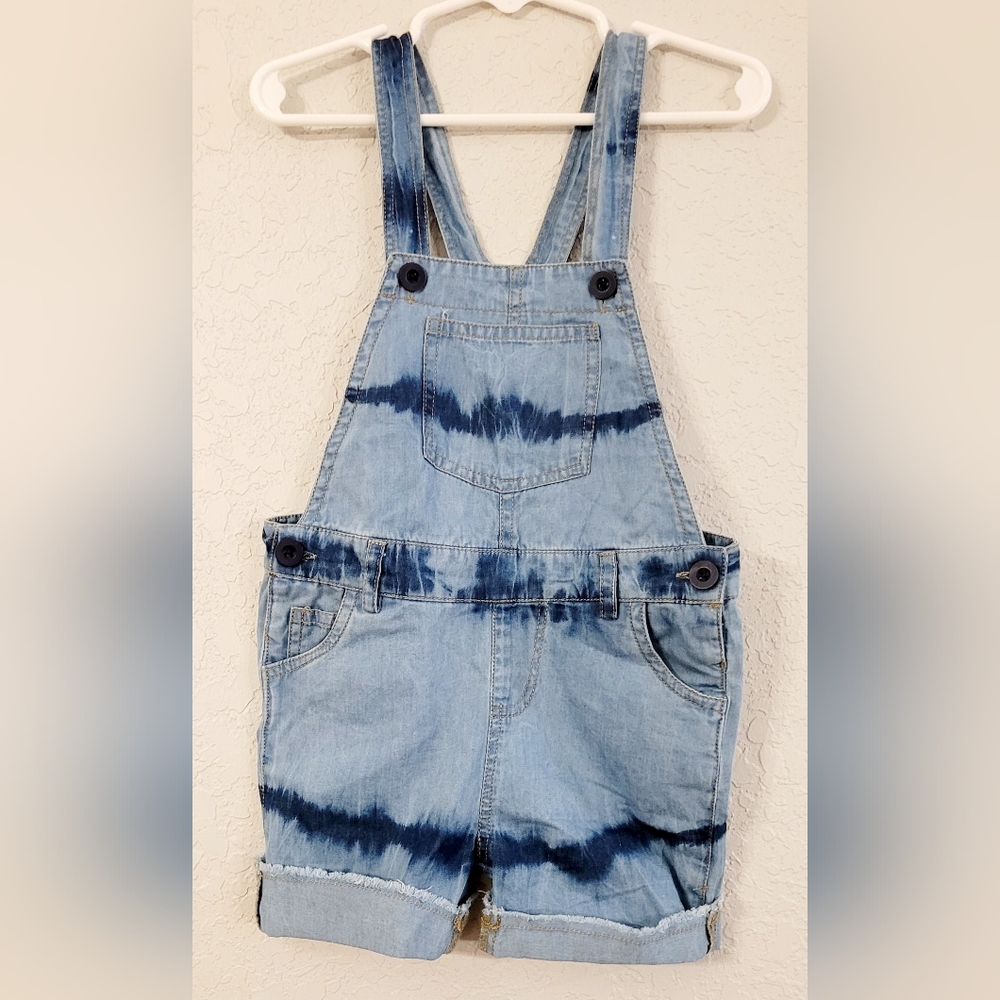 Trendy Kids Tie-Dye Denim Overalls